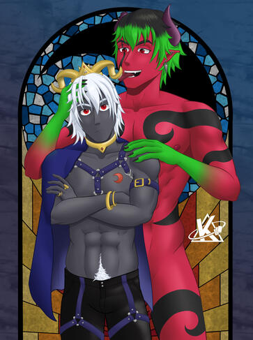 Hasis and Taiga (OCs)